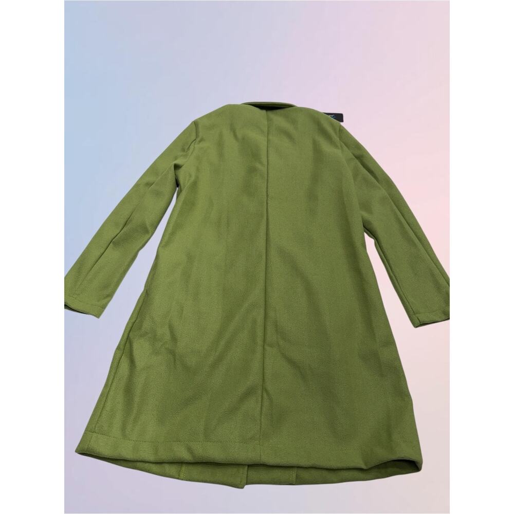 Women’s Medium Green Pea Coat - Picture 3 of 3